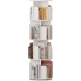 Revolving Display Shelf ANHDAH 4 Tier Rotating Bookshelf, 360° Revolving Bookcase Tower with ...