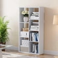 thumbnail image 1 of ANHDAH 7-Cube Bookcase & Storage Organizer, Thick Edges Bookshelf Multipurpose Display Shelves for Home Office, White, 1 of 8