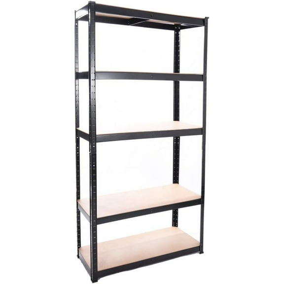 ANHXN 5 Tier Racking Shelf Garage Shelving Storage Shelves Unit Higher Workshop/Commercial/Industrial/Kitchen Utility Rack Shelf Organizer