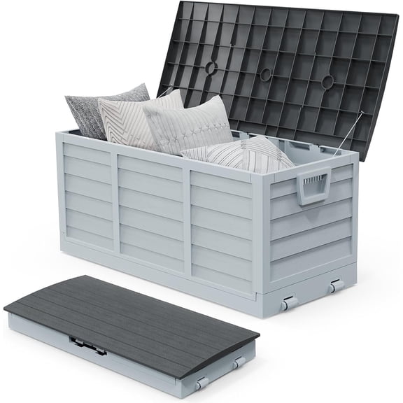 ANHXN 75 Gallon collapsible Outdoor Storage Box