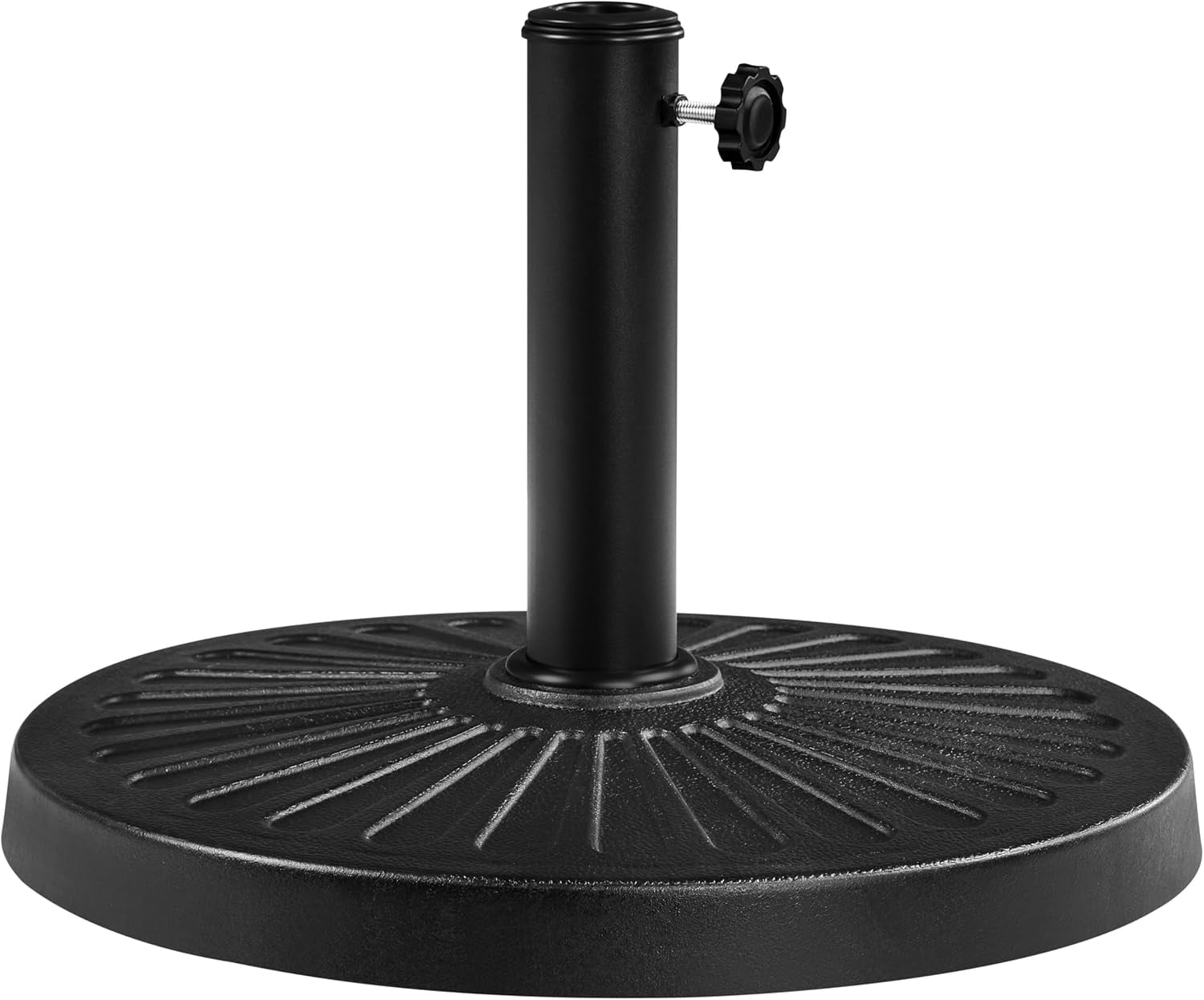 ANHXN Antiqued Patio Umbrella Base Outdoor Heavy Duty Round All-Weather ...