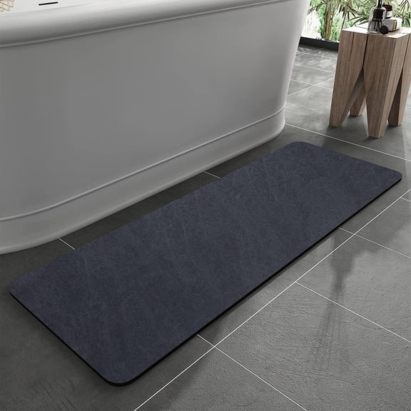 ANHXN - Bath mat, rubber backing anti slip, quick drying and absorbent thin bathroom mat. Different colors and specifications to choose from