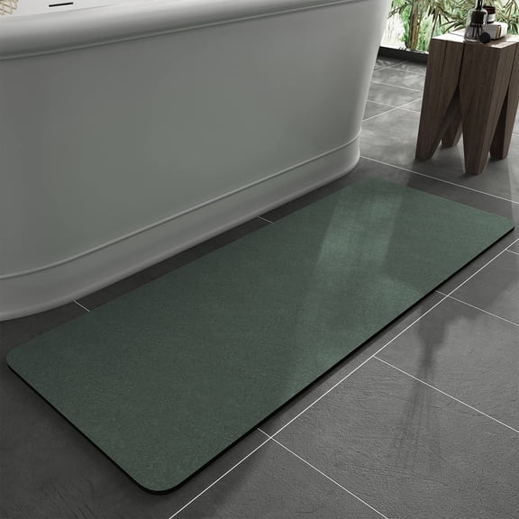 ANHXN - Bath mat, rubber backing anti slip, quick drying and absorbent thin bathroom mat. Different colors and specifications to choose from