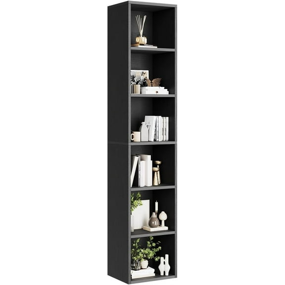 ANHXN Bookshelf, White Cube Organizer and Display Shelf with Storage, Stackable Bookcase for Small Space, Wooden Cube Shelf Easy to Match for Living Room, Bedroom, Study Room and Office