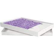 ANHXN Crystal Cat Litter & Refill Tray with Lid, Fresh Scent,