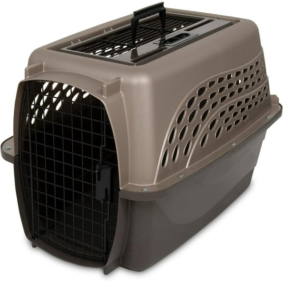 ANHXN Dog Crates for Small Dogs & Cat Carriers, Plastic Pet Kennel, Top & Front Loading,