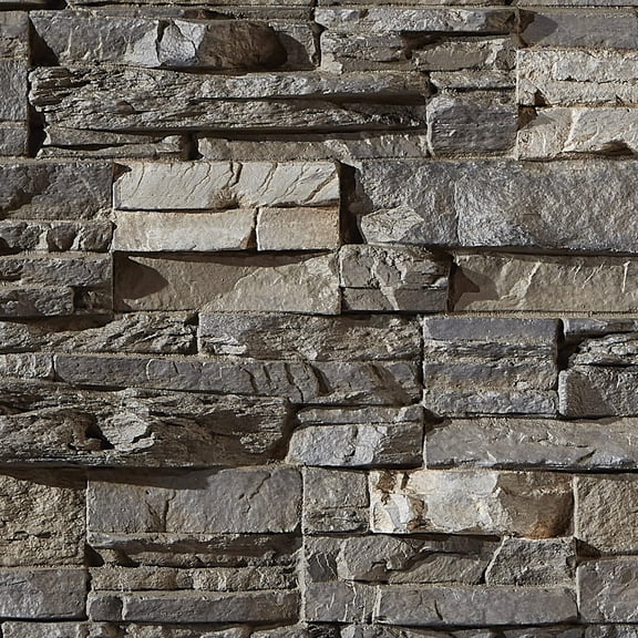 ANHXN High-Density Polyurethane Faux Stone Wall Covering Panels for Interior and Exterior Decor | Stacked Stone Siding Panel