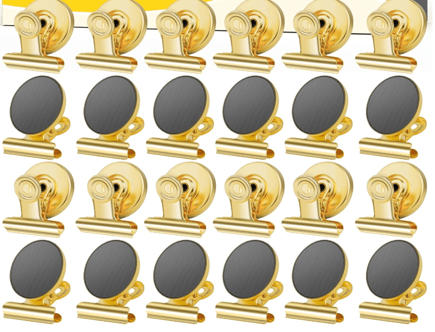 ANHXN Magnetic Clips, Cute Magnet Clips for Fridge, Strong Magnetic Clip Magnets, No-Scratch Magnetic Clips for Refrigerator, Whiteboard, Locker, Classroom