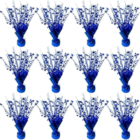 ANHXN Metallic Foil Spray Centerpiece Star Table Decoration Burst Table Centerpieces for Nye Birthday Wedding Anniversary Graduation Holiday Party Supplies Decor.Different colors to choose from