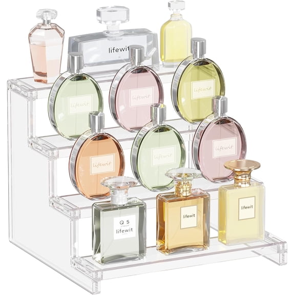 ANHXN Perfume Organizer, Bedroom Decor, Cologne Cupcake Stand, Tool-Free Assembly, Makeup Display Shelf for Vanity Bathroom Counter Storage.Different specifications and colors to choose from