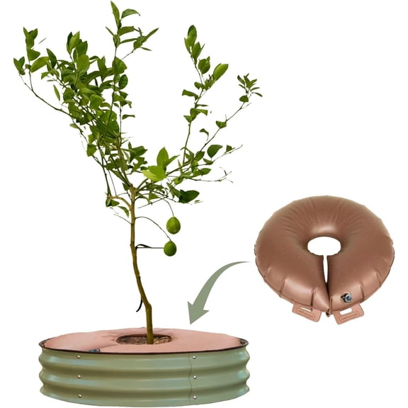 ANHXN Raised Garden Bed Tree Surround with Watering Ring,