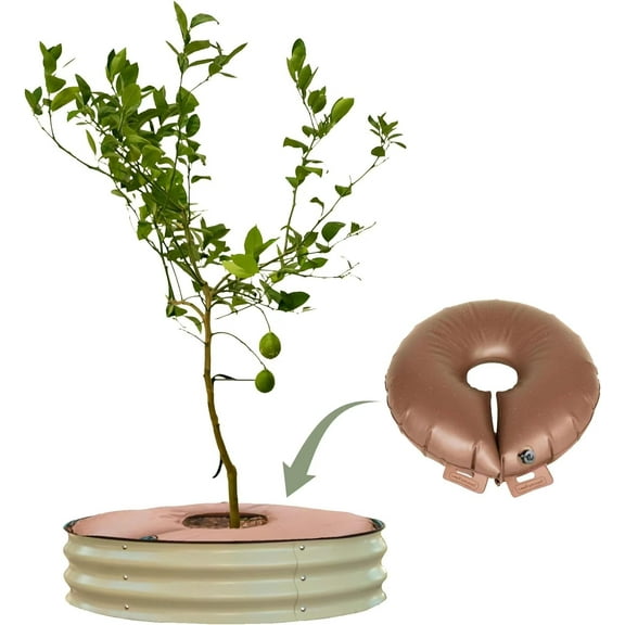 ANHXN Raised Garden Bed Tree Surround with Watering Ring,