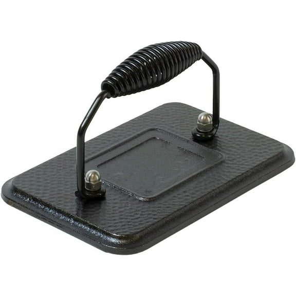 ANHXN Rectangular Cast Iron Grill Press, Pre-Seasoned,