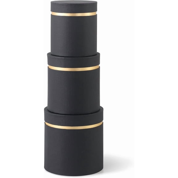 ANHXN Round Flower Boxes with Lids:Elegant Round Box for Flower Arrangements and Bouquets, Cardboard Circle Gift Box Set