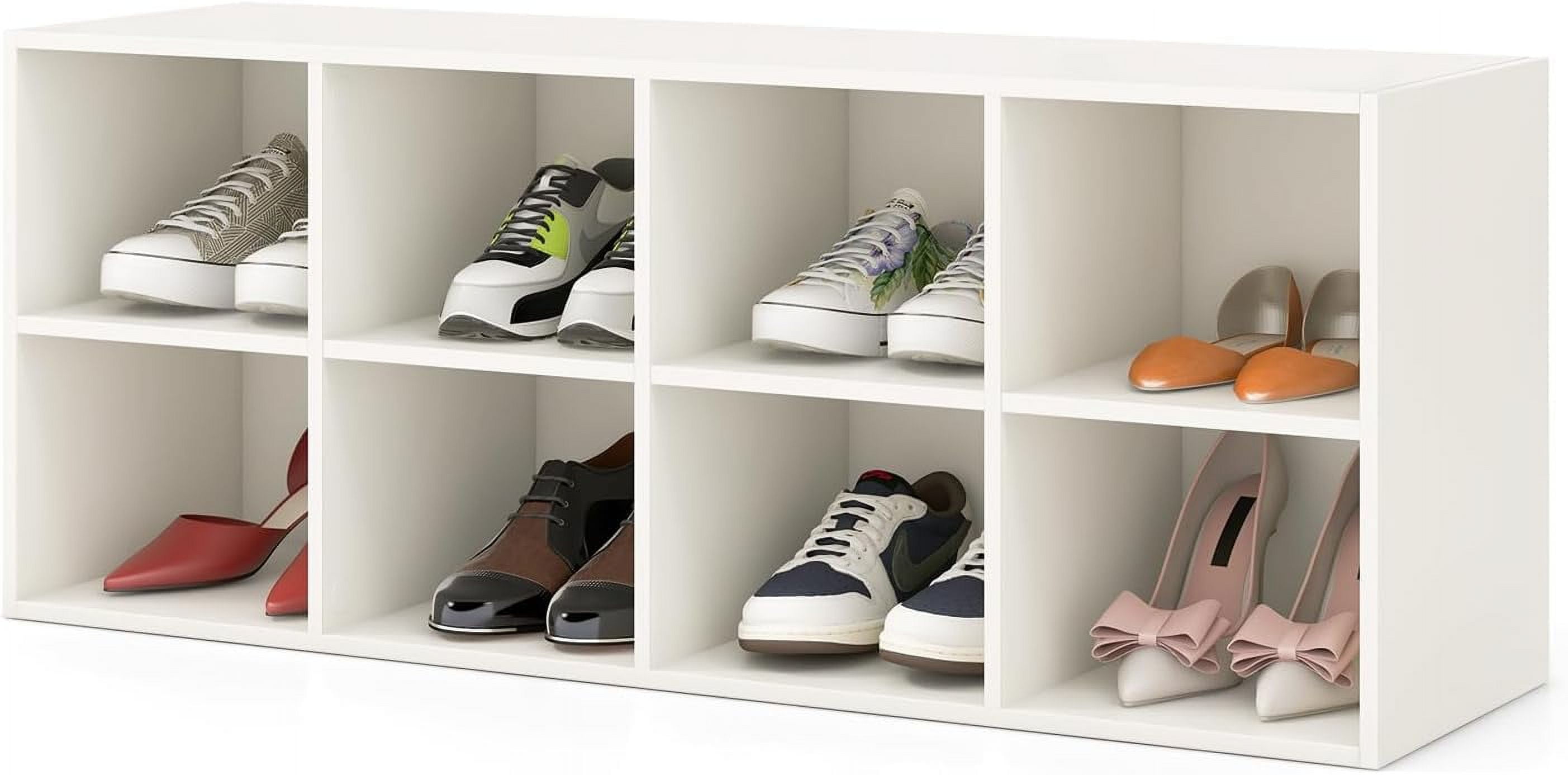 ANHXN Shoe Bench Cubes, Entryway Bench with Storage, Cubby Shoe Rack ...