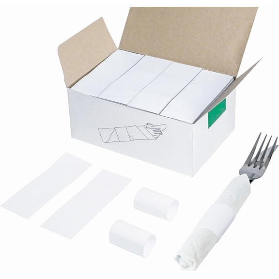 ANHXN Standard Napkin Band, Paper Napkin Rings Self Adhesive