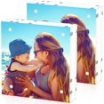 thumbnail image 1 of ANHXN acrylic frame, frameless transparent frame, double-sided magnetic, independent desktop display Different specifications to choose from, 1 of 12