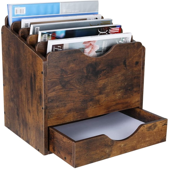 ANHXN desktop file rack, a mail sorting machine with drawers, used for folders, mail, envelopes, mail supplies or magazines, compartments