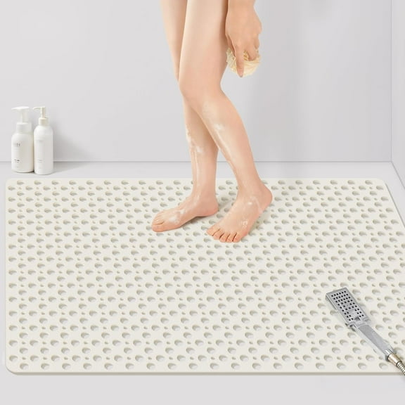 ANHXN shower pad, designed for internal showers with drainage holes, featuring a large anti slip shower pad with suction cups. Different colors and specifications to choose from