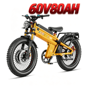 ANIIOKI A9 Pro Max Motorized Dirt Bike, 6000W Peak Dual AWD Motor, 60V 80Ah Battery, 45+MPH Top Speed, 26 4.8 Super Fat Tire, Full Suspension, CBS Brake, UL2849 Certified