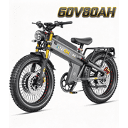 ANIIOKI A9 Pro Max Motorized Dirt Bike, 6000W Peak Dual AWD Motor, 60V 80Ah Battery, 45+MPH Top Speed, 26 4.8 Super Fat Tire, Full Suspension, CBS Brake, UL2849 Certified