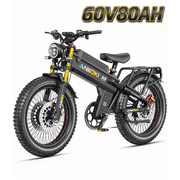 ANIIOKI A9 Pro Max Motorized Dirt Bike, 6000W Peak Dual AWD Motor, 60V 80Ah Battery, 45+MPH Top Speed, 26 4.8 Super Fat Tire, Full Suspension, CBS Brake, UL2849 Certified