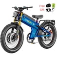 thumbnail image 1 of ANIIOKI A9 ProMax 60V 80Ah Dual Motor Off-Road Electric Bike,26"x4.8" Fat Tires,Inverted Air Fork,CBS Dual Hydraulic Discs,Shimano 7-Speed, 1 of 8