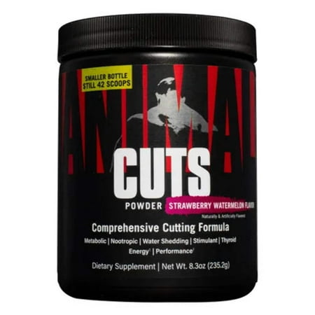 Animal Advanced Cuts® Powder, Strawberry Watermelon, 8.4 oz (239.4 g)