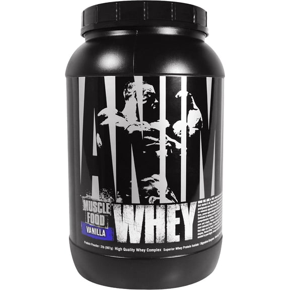 Animal Isolate Loaded Whey Protein Powder, Vanilla, 2 lb (907 g)