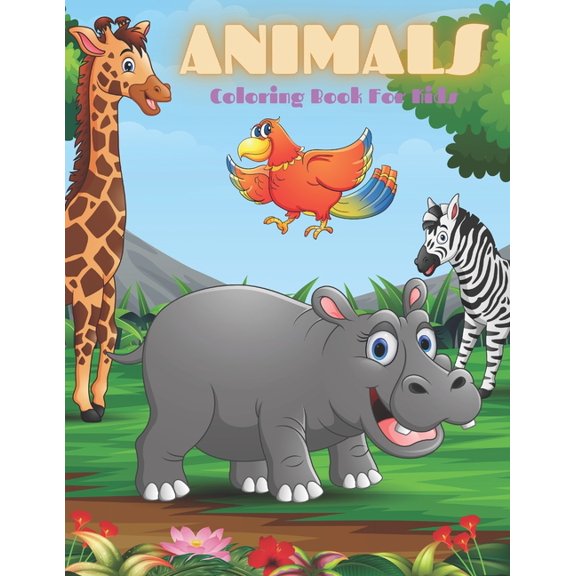ANIMALS - Coloring Book For Kids: Sea Animals, Farm Animals, Jungle Animals, Woodland Animals and Circus Animals, (Paperback)