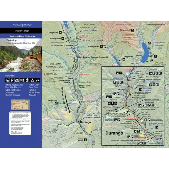 ANIMAS RIVER, COLORADO GPS MAP