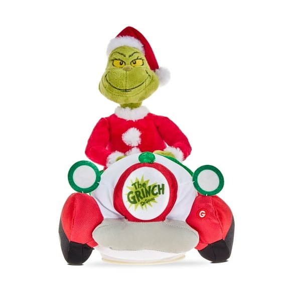 Christmas Animated Plush Dr. Seuss' The Grinch in Seussian Car 7.48 in x 11.02 in x 11.02 in 0.99 lb