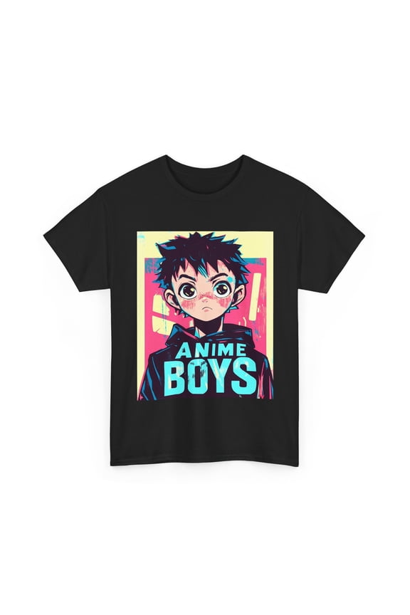 ANIME BOYS TEE TSHIRT GIFT TEENS MEN WOMEN FAN ART SHIRT KAWAII COMIC BOOK JAPAN