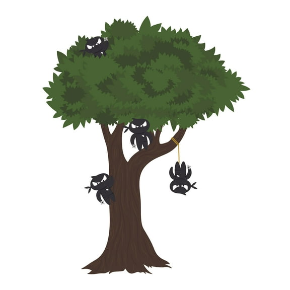 ANIME - Group Of Martial Arts Gym Themed Decals Multicolored Design Kids Boys Nursery Bedroom Vinyl Adhesive Wall Decal - Home Living Room Tree & s Wall Décor Sticker 8" x 10"