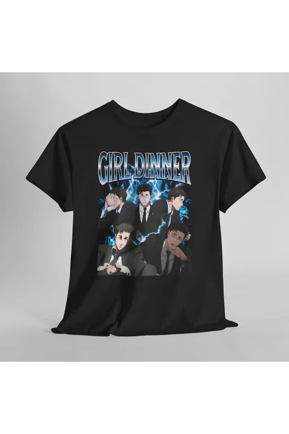 ANIME HIGURUMA JJK GIRL BLACK T SHIRT UNISEX STYLE