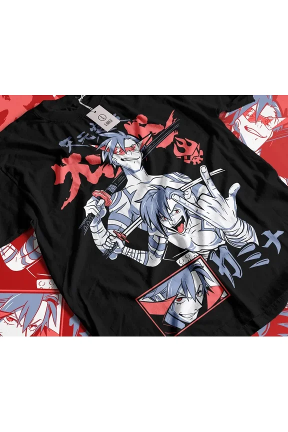 ANIME KAMINA TENGEN TOPPA I BLACK T SHIRT UNISEX STYLE
