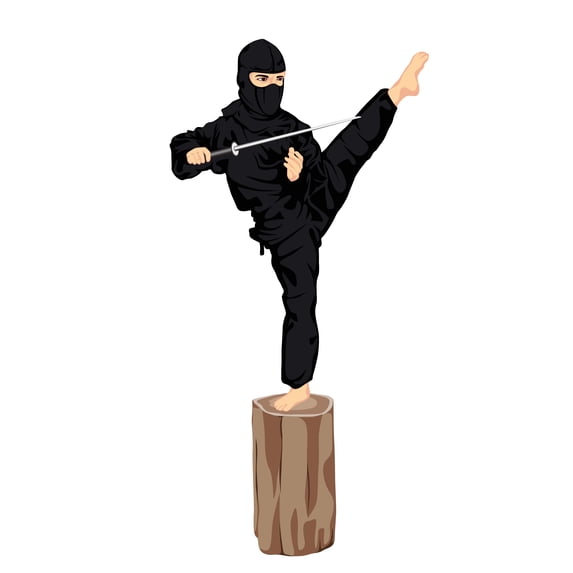ANIME - Vinyl Anime Art Karate Martial Arts Gym Décor Martial Arts Gym Workout Design Adhesive Kids Boys Bedroom Wall Decal - Home Multicolored Art Wall Sticker 5" x 10"