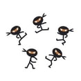 thumbnail image 1 of ANIME - Vinyl Kids Boys Girls Bedroom Nursery Art Karate Martial Arts Gym Decoration Stick Figures Design Wall Decal - Home Living Room Martial Artists Mercenary s Wall Sticker 40" x 32", 1 of 3