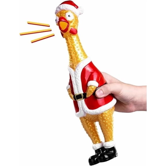 Animolds Squeeze Me Christmas Chicken Assortment, ASC200XMAS, Novelty Toys, 1 Pack