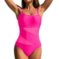 thumbnail image 1 of ANINEO 2025 Women Swimwear Solid Color Swimsuit Monokini Spaghetti Hollow Integrated Swimsuit Classic Hawaii Summer Tropical Brazilian Beachwear, 1 of 7