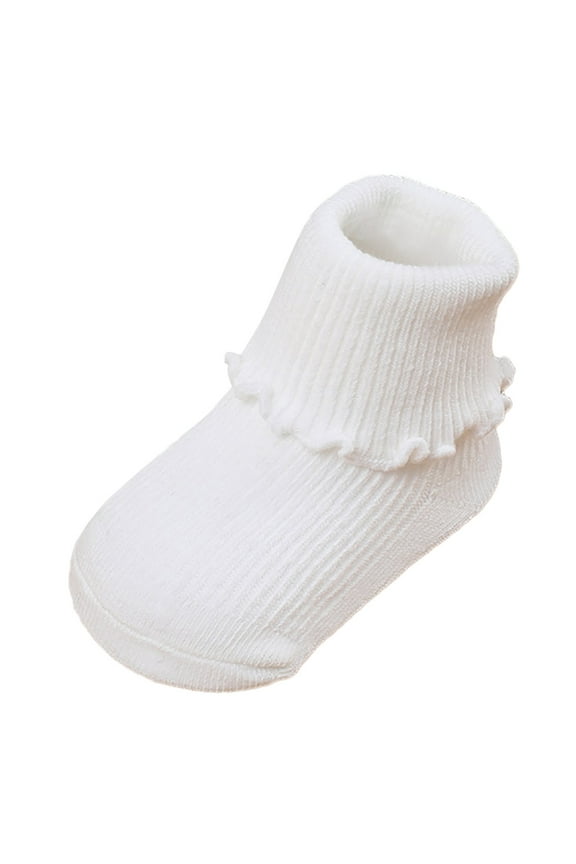 ANINEO Baby Booties Babe First Walkers Non- Stay On Boots Crib Shoes Sock Warm Knit Booties for Boy Girl