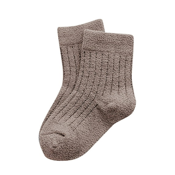 ANINEO Baby Boy Combed Cotton Socks Toddler Crew Sock Non-Skid for Childrens