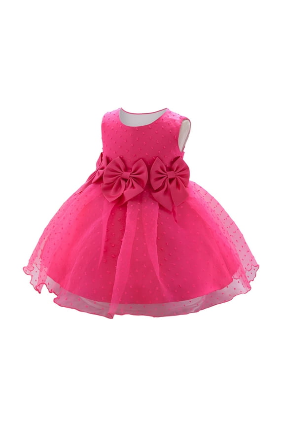 Baby Girl Christening Baptism Gown Flower Embroidery Tutu Dress Wedding Special Occasion Tulle Dress