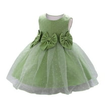 ANINEO Baby Girl Christening Baptism Gown Flower Embroidery Tutu Dress Wedding Special Occasion Tulle Dress