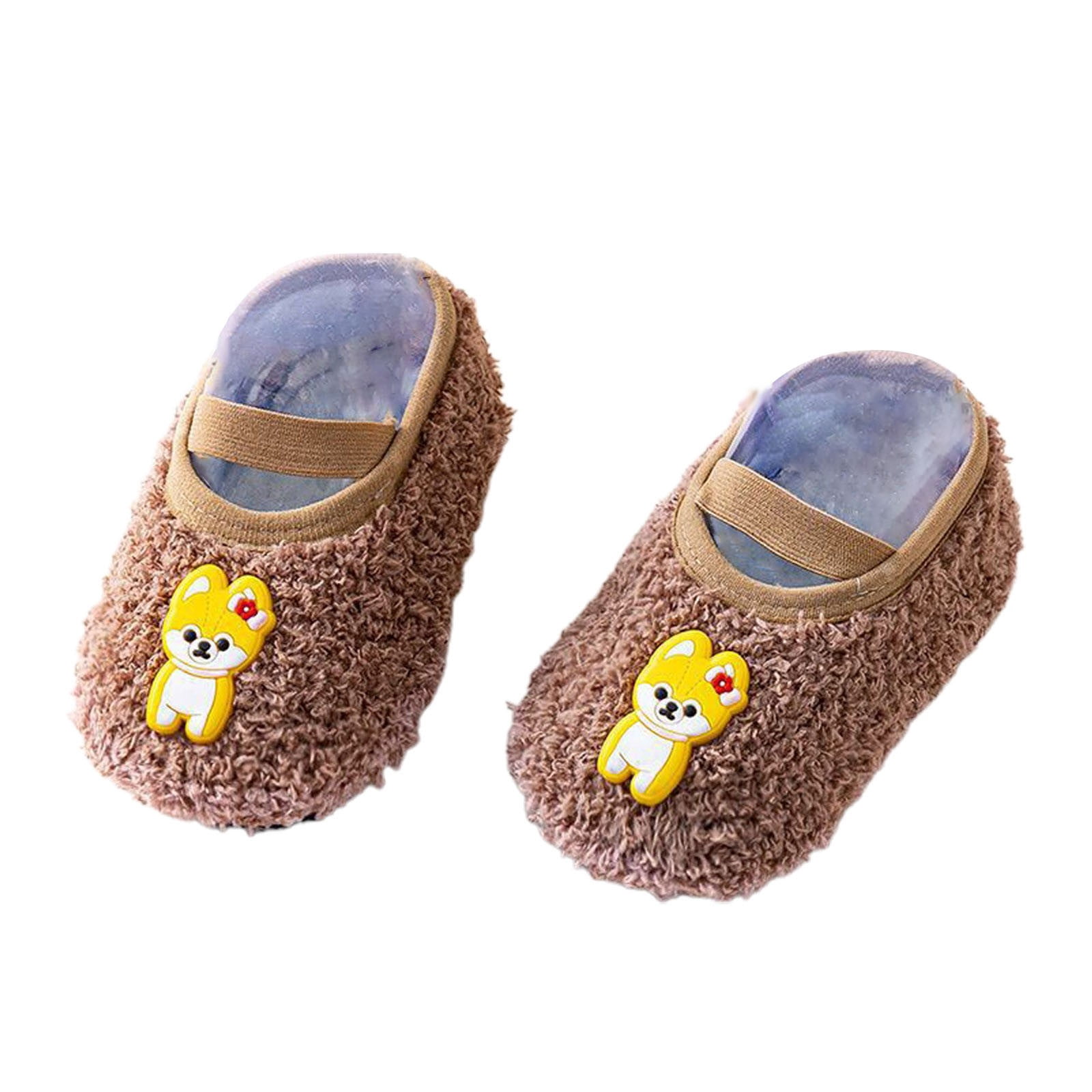 ANINEO Baby Non Grip Cotton Animal Ankle Socks with Non Skid Soles for ...