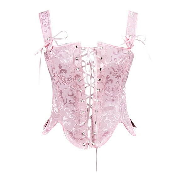 ANINEO Band Fishbone Jacquard Petal Corset Shapewear Waist Bodice Clothes