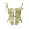 thumbnail image 1 of ANINEO Band Fishbone Jacquard Petal Corset Shapewear Waist Bodice Clothes, 1 of 7