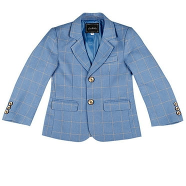 ANINEO Blazer for Boys Coat One-Button Jacket Suit for Kids Slim Fit Suits with Lapel formal Blazer