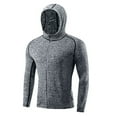 thumbnail image 1 of ANINEO Boys Athletic Hoodies Long Sleeve Running Sweatshirt with Zipper Slim Fit T-shirts for Running Gym Training, 1 of 7