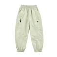 thumbnail image 1 of ANINEO Boys Pants Outdoor Windproof Rain Pants Kids Hiking Skiing Soft Trousers Teen Sports Play Casual Winter Thermal Snow Relaxed Fit Teenager Wear, 1 of 8